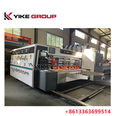 Max Baskı Boyutu 1450X2500 Otomatik Kurşun Kenar Flexo 3 Renkli Slotter Diecutter Makinesi