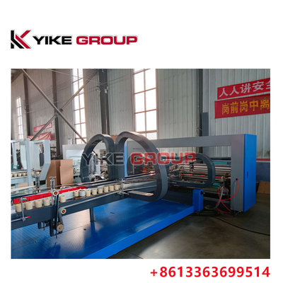 Sıcak Satış YIKE GROUP 1400x2800mm Galvanize Karton Kutusu Otomatik Dosya Yapıştırma Makinesi