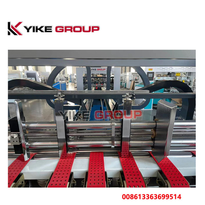 Sıcak Satış YIKE GROUP 1400x2800mm Galvanize Karton Kutusu Otomatik Dosya Yapıştırma Makinesi