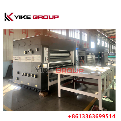 1400x2400mm Otomatik besleyici Zincir besleyici 2 Renkli Yazıcı YIKE GROUP'tan Slotter Makinesi