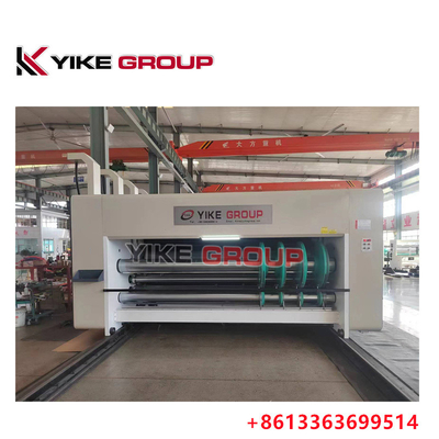 Zincir besleyici 2 Renkli Yazıcı Slotter Die Cutter Makine Karton Kutusu Yapma Makine