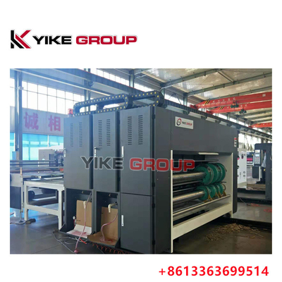 YK-1424 Zincir besleyici 2 Renkli Fleksiyon Baskı Makinesi Gürültülü Kutu Yapım Makinesi