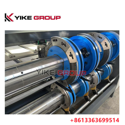 YK-1424 Zincir besleyici 2 Renkli Fleksiyon Baskı Makinesi Gürültülü Kutu Yapım Makinesi