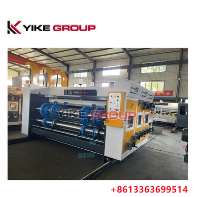 YIKE GROUP 1200X2600MM Zincir besleyici yazıcı kapalı karton kutu yapım makinesi