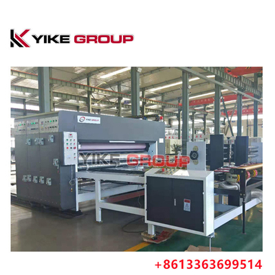 1400x2600MM Gürültülü Karton Kutusu Yapma Makinesi Zincir Tipi Flexo Yazıcı Slotter Makinesi