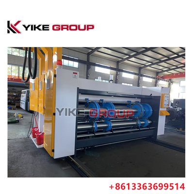 1400x2600MM Gürültülü Karton Kutusu Yapma Makinesi Zincir Tipi Flexo Yazıcı Slotter Makinesi