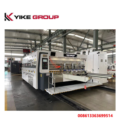 YK-1224 150 Pcs/Min 4 Renkli Flexo Yazıcı Slotter Makine Karton Kutusu Yapma Makine