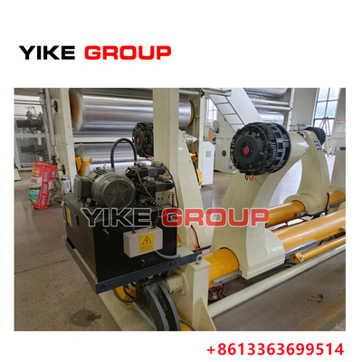 Genişliği 2200mm Dönüştürülen Hidrolik Çapsız Mill Roll Stand For Corrugated Cardboard Plant