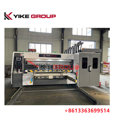 Max Baskı Boyutu 1450X2500 Otomatik Kurşun Kenar Flexo 3 Renkli Slotter Diecutter Makinesi