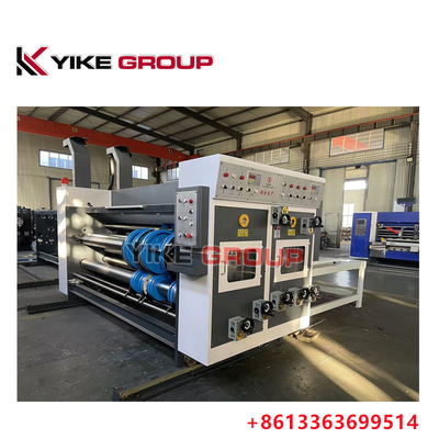 Zincir Tipi YK-1226 Gürültülü Karton Kutusu Flexo Yazıcı Slotter Die Cutter Makine